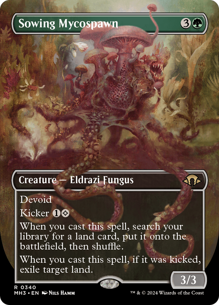 Sowing Mycospawn (Borderless) [Modern Horizons 3] - Destination Retro