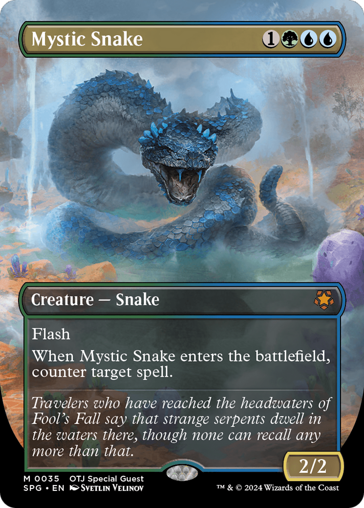 Mystic Snake (Borderless) [Outlaws of Thunder Junction Special Guests] - Destination Retro