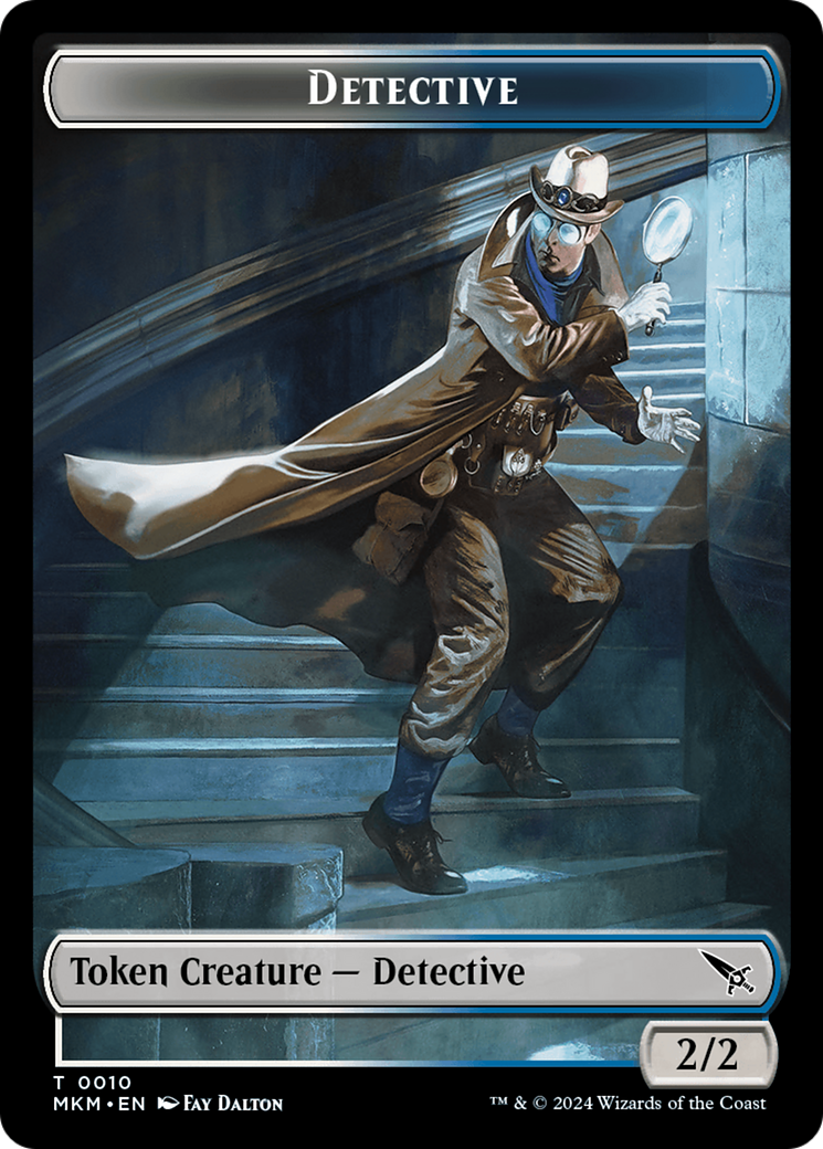 Detective // Ooze Double-Sided Token [Murders at Karlov Manor Tokens] - Destination Retro