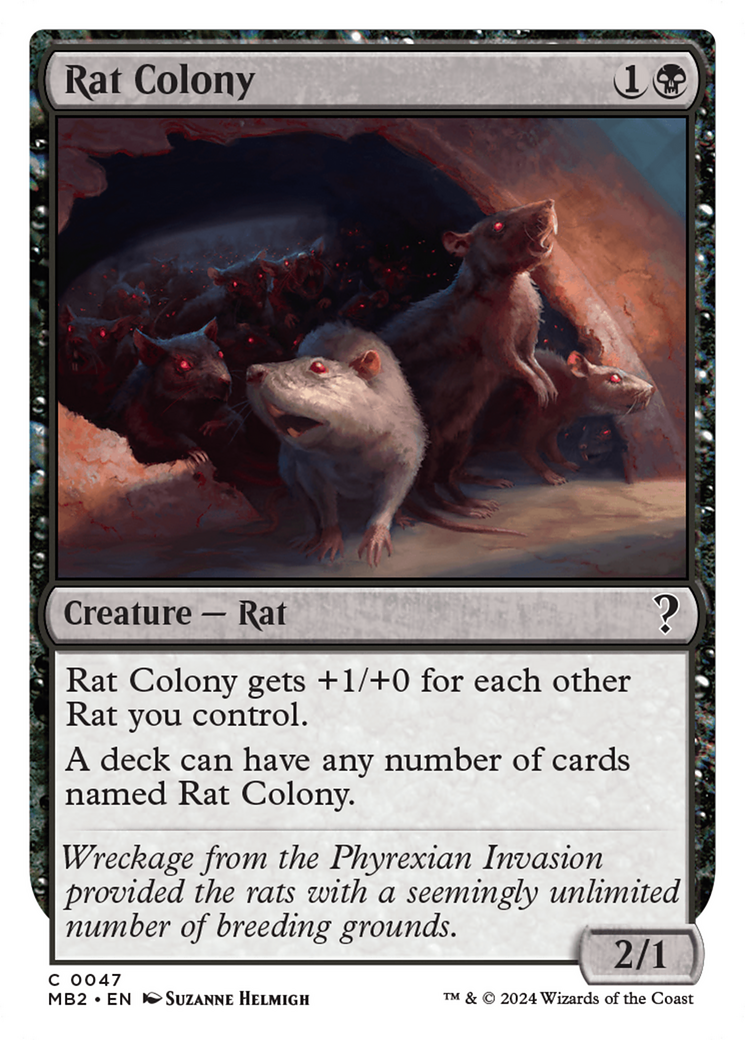 Rat Colony (White Border) [Mystery Booster 2] - Destination Retro