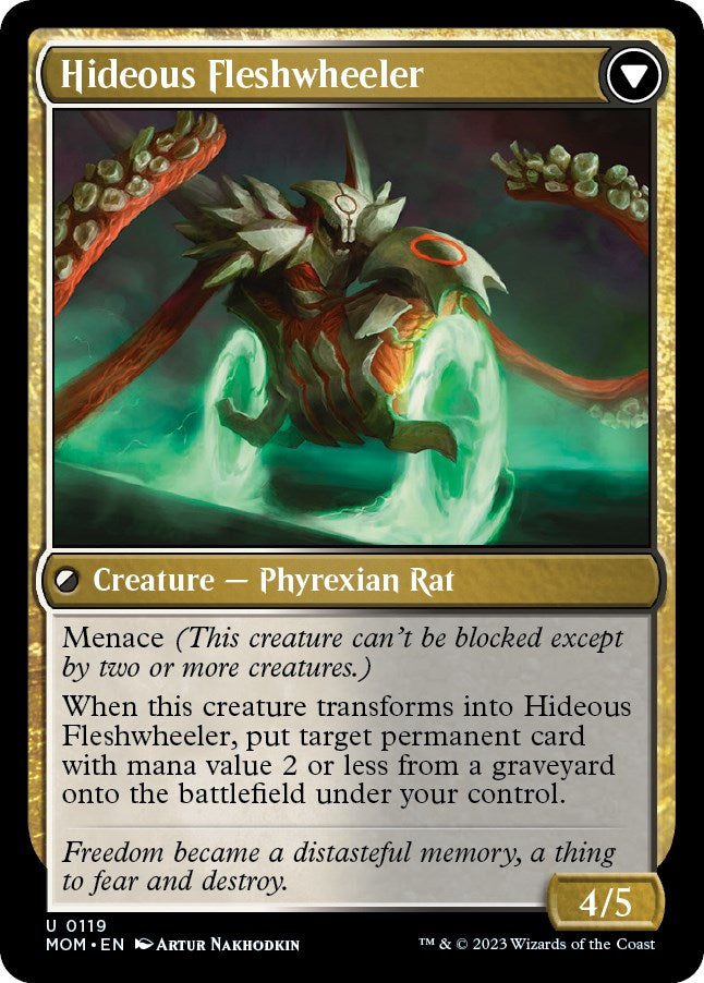 Nezumi Freewheeler // Hideous Fleshwheeler [March of the Machine] - Destination Retro