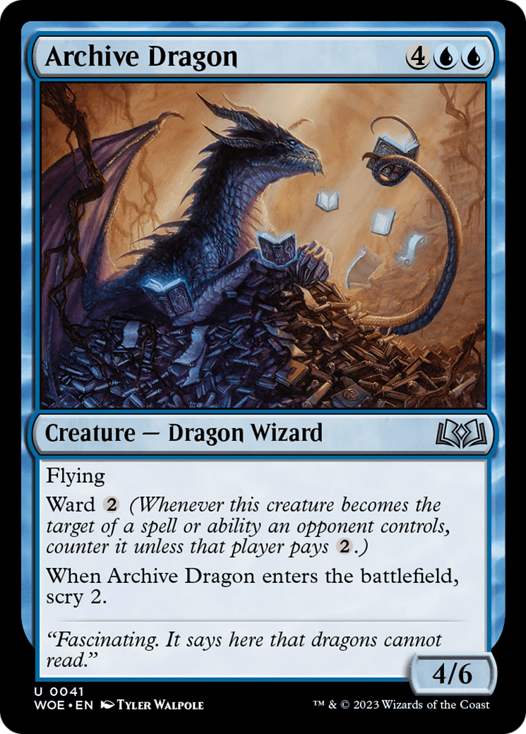 Archive Dragon [Wilds of Eldraine] - Destination Retro