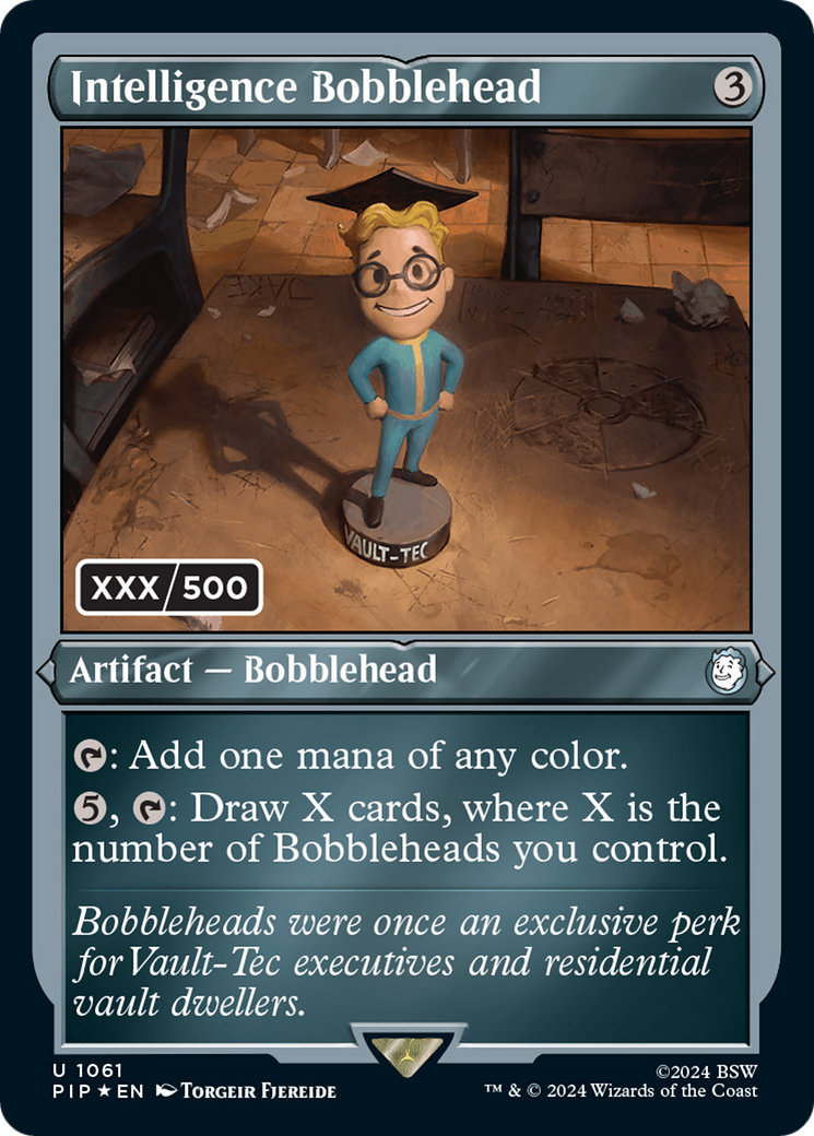 Intelligence Bobblehead (Serialized) [Fallout] - Destination Retro