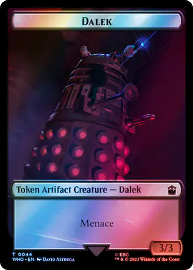 Dalek // Beast Double-Sided Token (Surge Foil) [Doctor Who Tokens] - Destination Retro