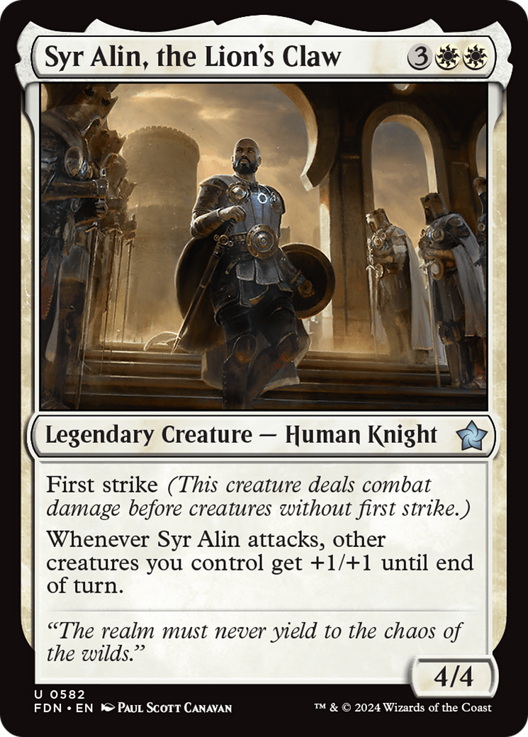 Syr Alin, the Lion's Claw [Foundations] - Destination Retro