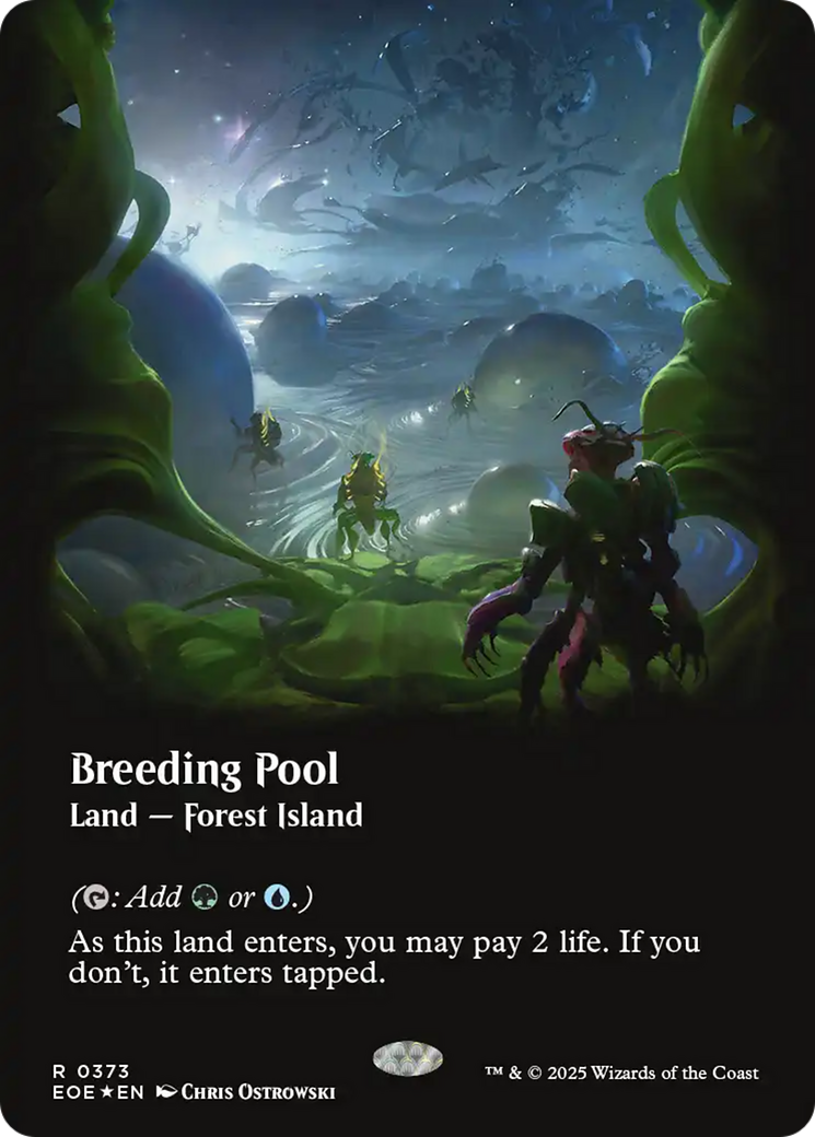 Breeding Pool (Borderless) (Galaxy Foil) [Edge of Eternities] - Destination Retro