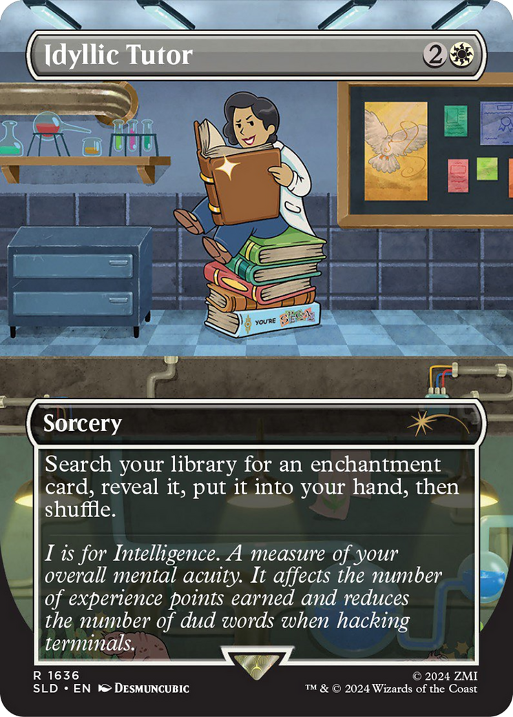 Idyllic Tutor (1636) (Rainbow Foil) [Secret Lair Drop Series] - Destination Retro