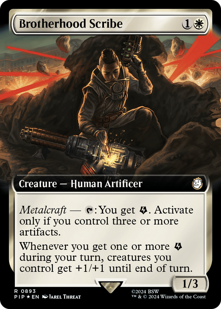 Brotherhood Scribe (Extended Art) (Surge Foil) [Fallout] - Destination Retro