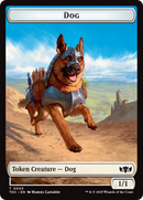 Dog // Goblin Double-Sided Token [Tarkir: Dragonstorm Commander Tokens] - Destination Retro