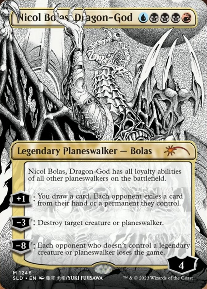 Nicol Bolas, Dragon-God (Borderless) [Secret Lair Drop Series] - Destination Retro