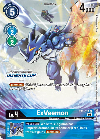 ExVeemon [EX1-014] (April Ultimate Cup 2022) [Classic Collection Promos] - Destination Retro