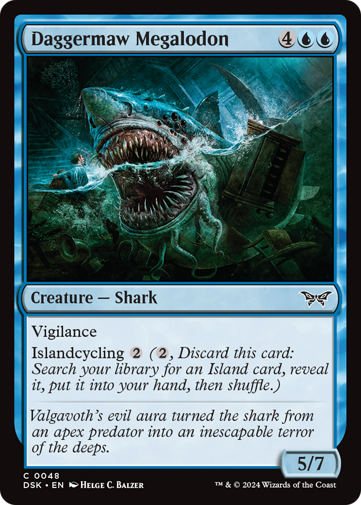 Daggermaw Megalodon [Duskmourn: House of Horror] - Destination Retro