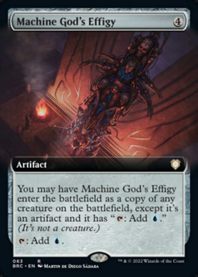 Machine God's Effigy (Extended Art) [The Brothers' War Commander] - Destination Retro
