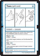 There (Split Card) [Mystery Booster 2 Playtest Cards] - Destination Retro