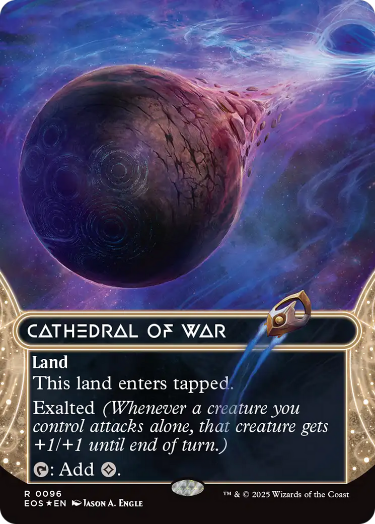 Cathedral of War (0096) (Borderless) (Galaxy Foil) [Edge of Eternities: Stellar Sights] - Destination Retro