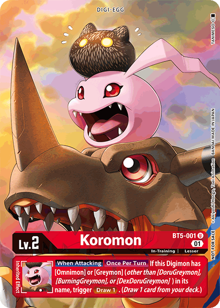Koromon [BT5-001] (Premier Event) [Battle of Omni Promos] - Destination Retro