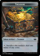 Thopter // Treasure Double-Sided Token [Outlaws of Thunder Junction Commander Tokens] - Destination Retro