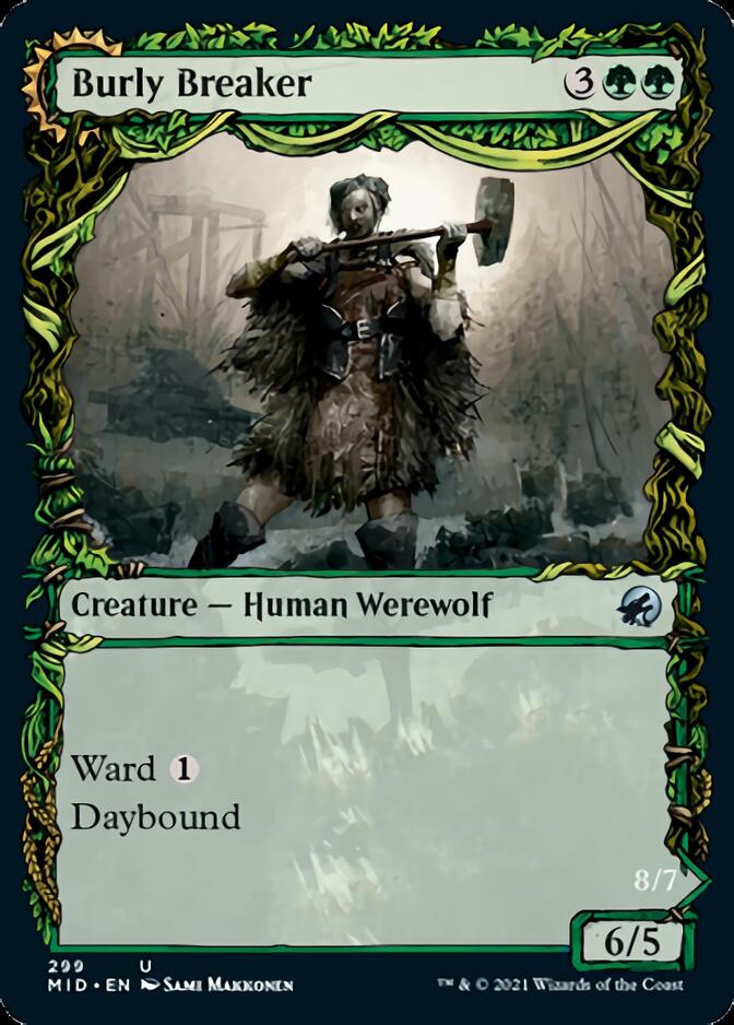 Burly Breaker // Dire-Strain Demolisher (Showcase Equinox) [Innistrad: Midnight Hunt] - Destination Retro