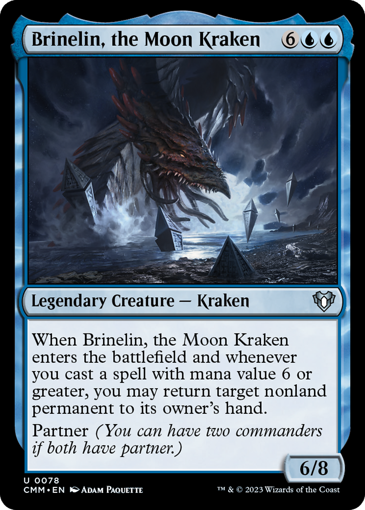 Brinelin, the Moon Kraken [Commander Masters] - Destination Retro