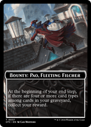 Bounty: Paq, Fleeting Filcher // Bounty Rules Double-Sided Token [Outlaws of Thunder Junction Commander Tokens] - Destination Retro