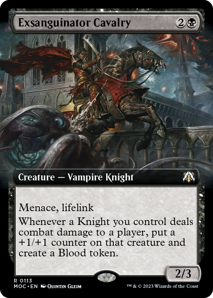 Exsanguinator Cavalry (Extended Art) [March of the Machine Commander] - Destination Retro