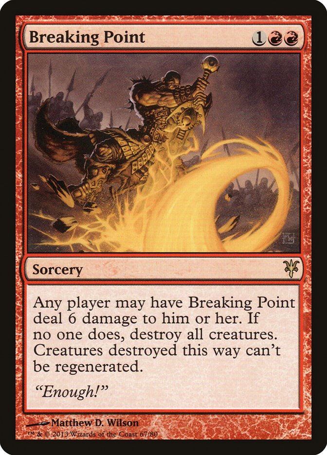 Breaking Point [Duel Decks: Sorin vs. Tibalt] - Destination Retro