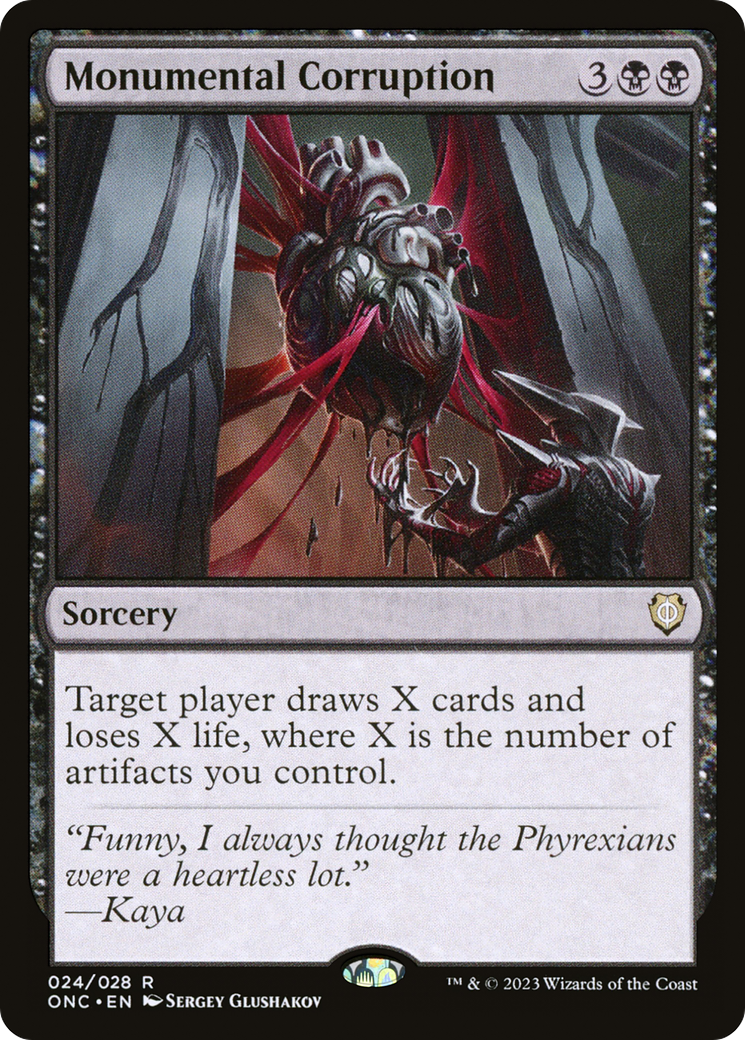 Monumental Corruption [Phyrexia: All Will Be One Commander] - Destination Retro