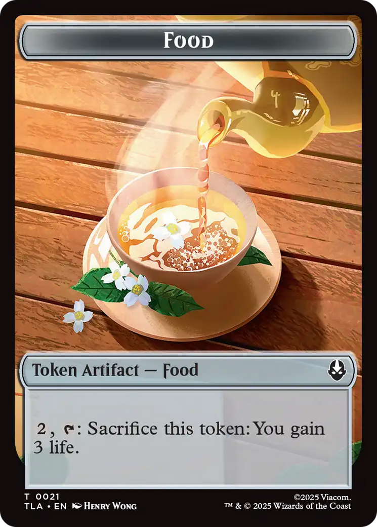 Monk // Food (0021) Double-Sided Token [Avatar: The Last Airbender Tokens] - Destination Retro