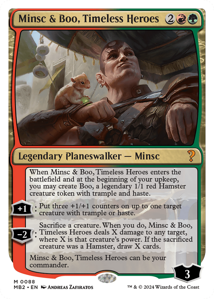 Minsc & Boo, Timeless Heroes (White Border) [Mystery Booster 2] - Destination Retro