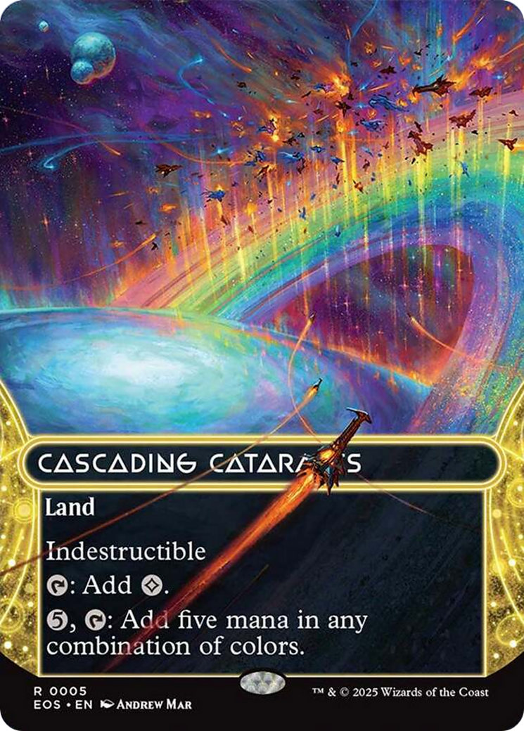 Cascading Cataracts (0005) (Borderless) [Edge of Eternities: Stellar Sights] - Destination Retro