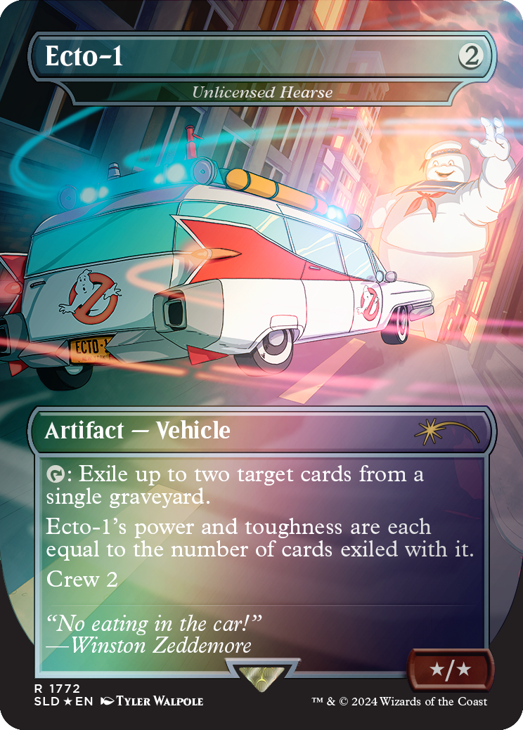 Ecto-1 - Unlicensed Hearse (Rainbow Foil) [Secret Lair Drop Series] - Destination Retro