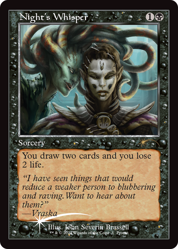 Night's Whisper (Retro Frame) (Open House) [Wizards Play Network 2024] - Destination Retro