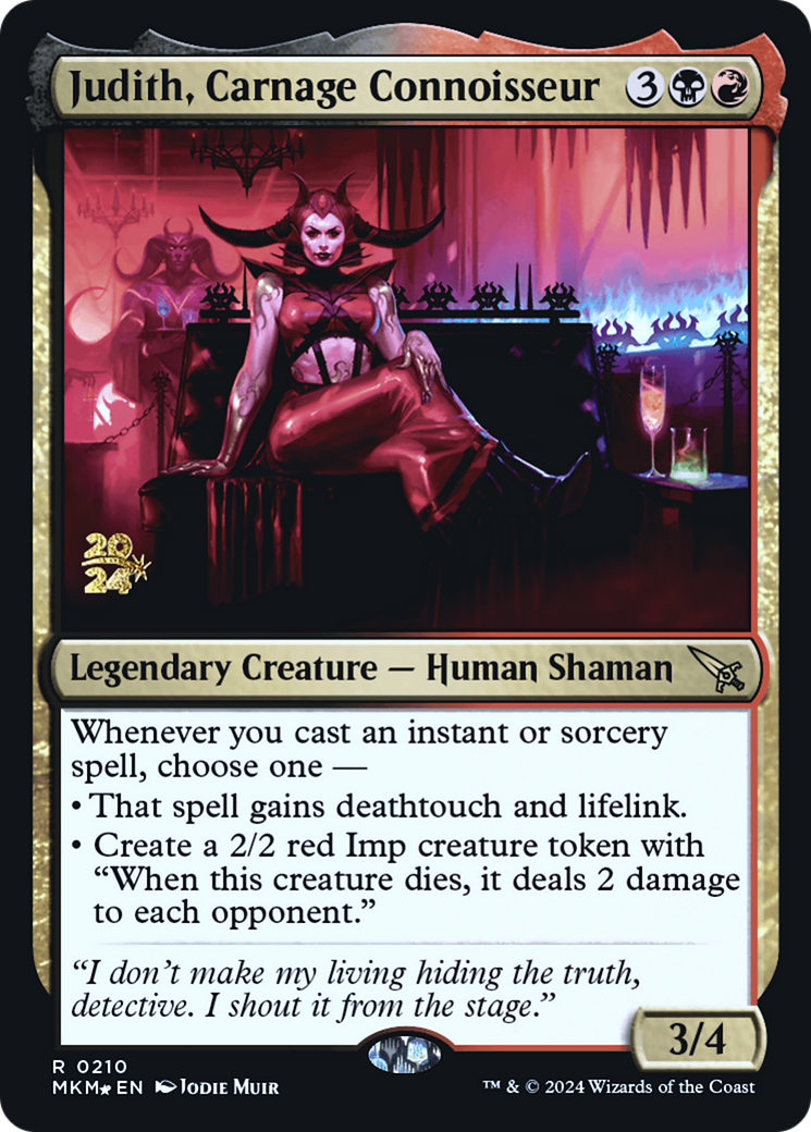 Judith, Carnage Connoisseur [Murders at Karlov Manor Prerelease Promos] - Destination Retro