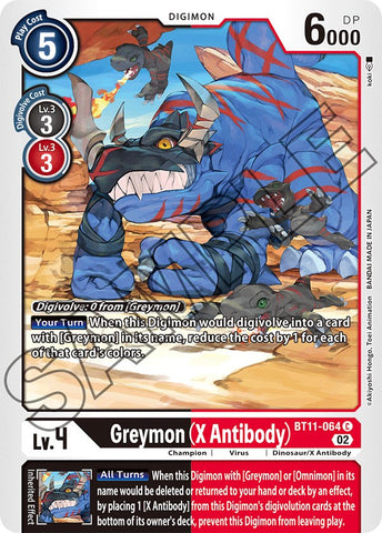 Greymon (X Antibody) [BT11-064] [Dimensional Phase] - Destination Retro