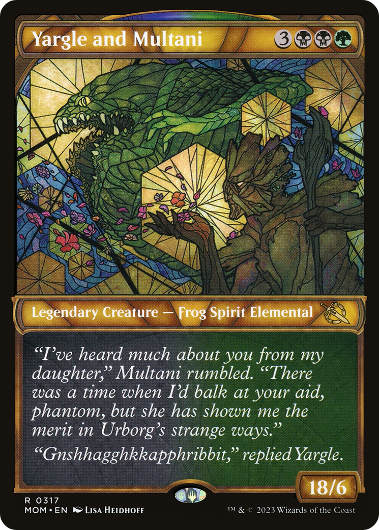 Yargle and Multani (Showcase Planar Booster Fun) [March of the Machine] - Destination Retro