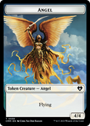 Copy (54) // Angel Double-Sided Token [Commander Masters Tokens] - Destination Retro