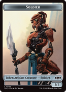 Solider (0032) // Copy Double-Sided Token [Tarkir: Dragonstorm Commander Tokens] - Destination Retro