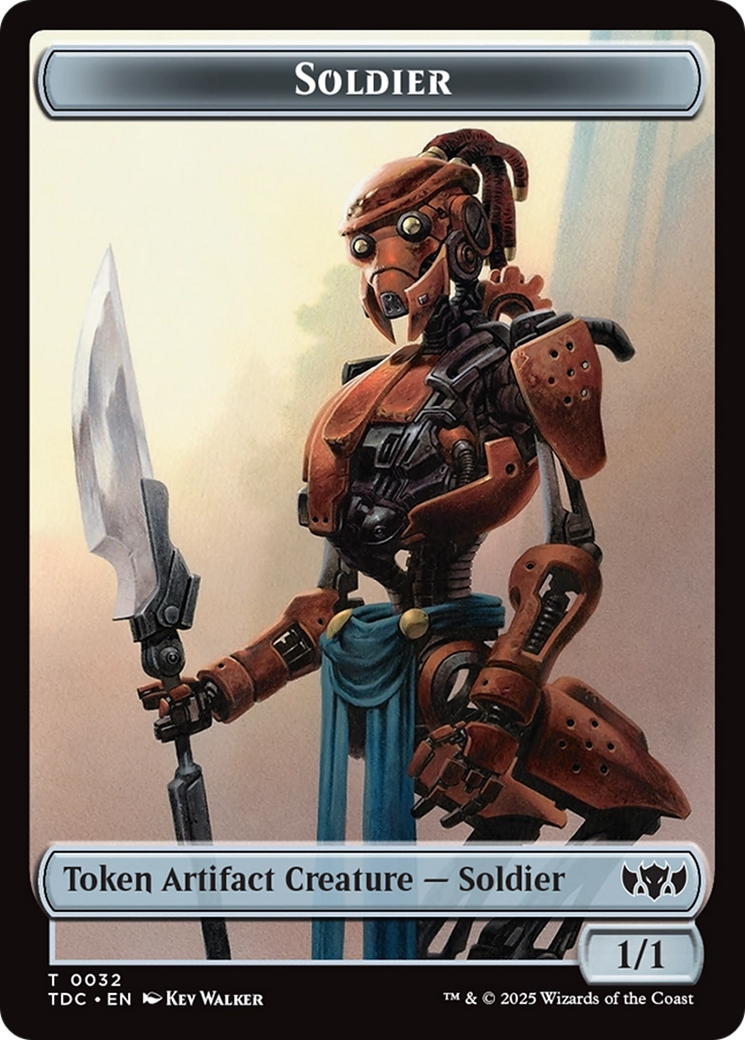 Solider (0032) // Copy Double-Sided Token [Tarkir: Dragonstorm Commander Tokens] - Destination Retro