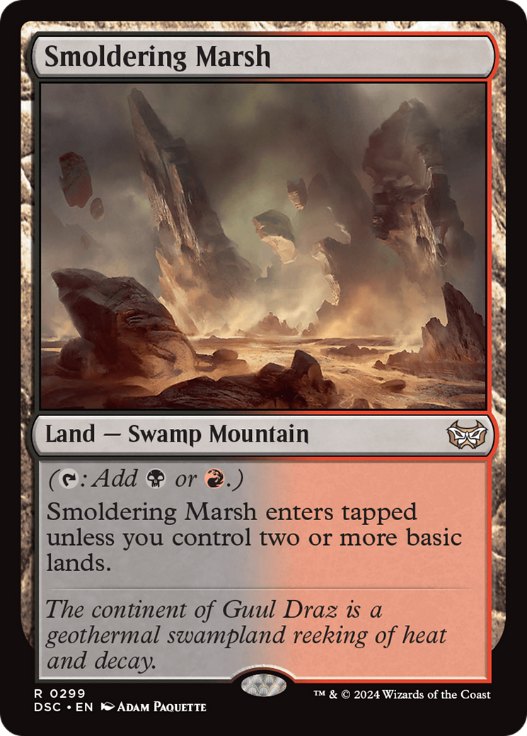 Smoldering Marsh [Duskmourn: House of Horror Commander] - Destination Retro
