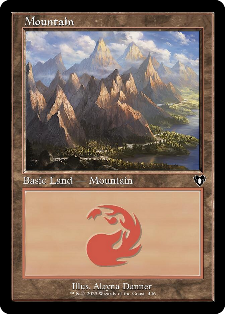 Mountain (446) (Retro) [Commander Masters] - Destination Retro