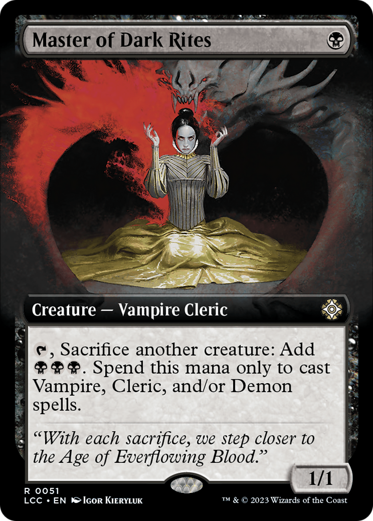 Master of Dark Rites (Extended Art) [The Lost Caverns of Ixalan Commander] - Destination Retro