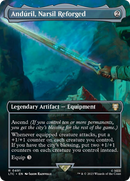 Anduril, Narsil Reforged (Borderless) [The Lord of the Rings: Tales of Middle-Earth Commander] - Destination Retro