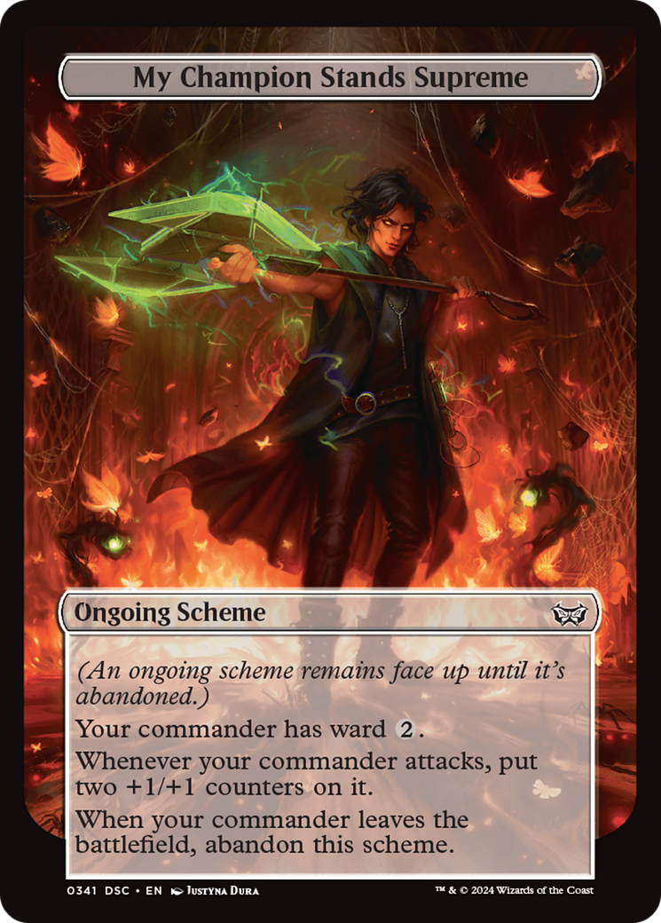 My Champion Stands Supreme (Full Art) [Duskmourn: Archenemy] - Destination Retro