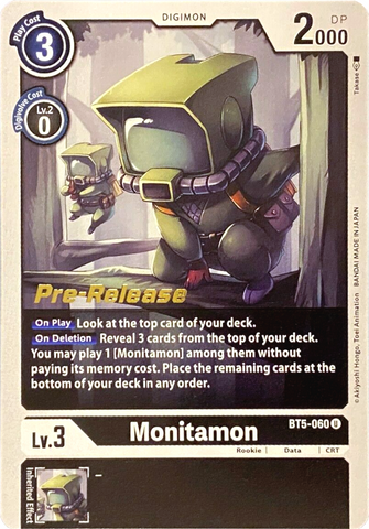 Monitamon [BT5-060] [Battle of Omni Pre-Release Promos] - Destination Retro