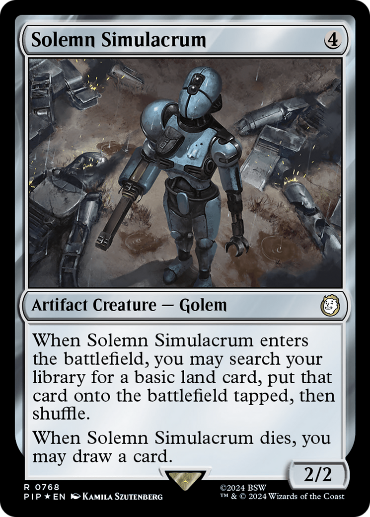 Solemn Simulacrum (Surge Foil) [Fallout] - Destination Retro