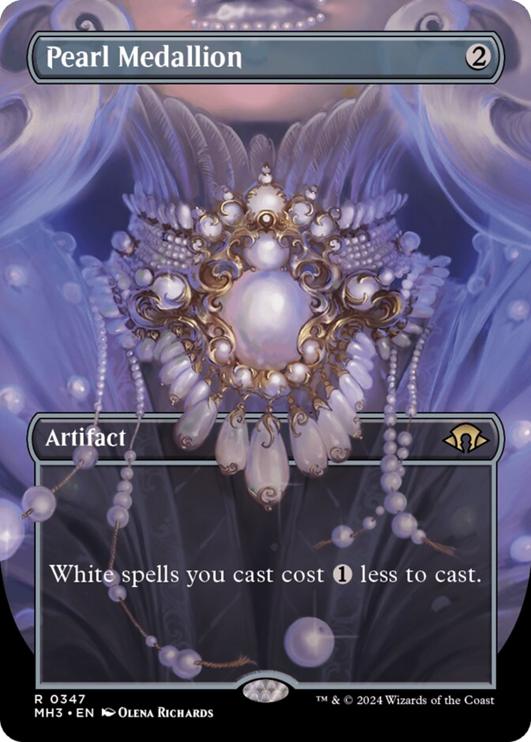 Pearl Medallion (Borderless) [Modern Horizons 3] - Destination Retro