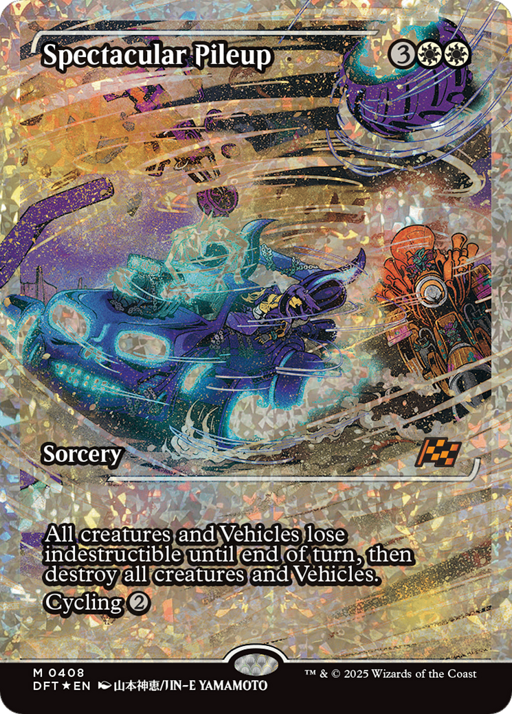 Spectacular Pileup (Showcase) (Fracture Foil) [Aetherdrift] - Destination Retro