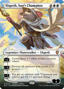 Elspeth, Sun's Champion (Borderless) [Bloomburrow Commander] - Destination Retro