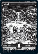 Island (The Moonlit Lands) (Foil Etched) [Innistrad: Crimson Vow Promos] - Destination Retro
