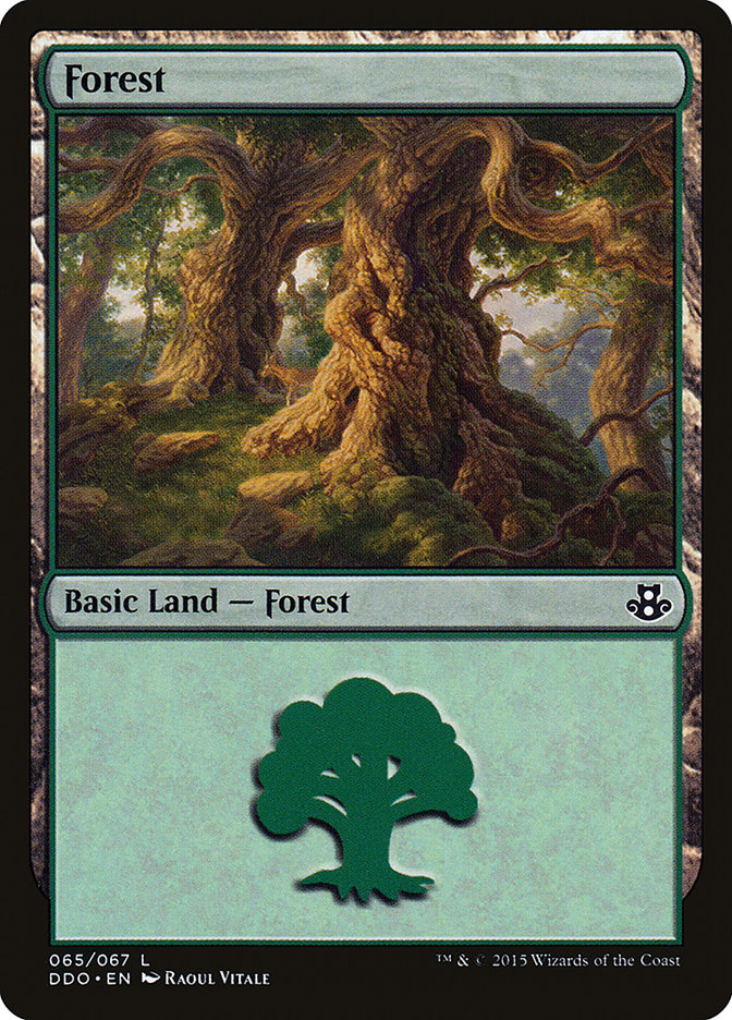 Forest (65) [Duel Decks: Elspeth vs. Kiora] - Destination Retro